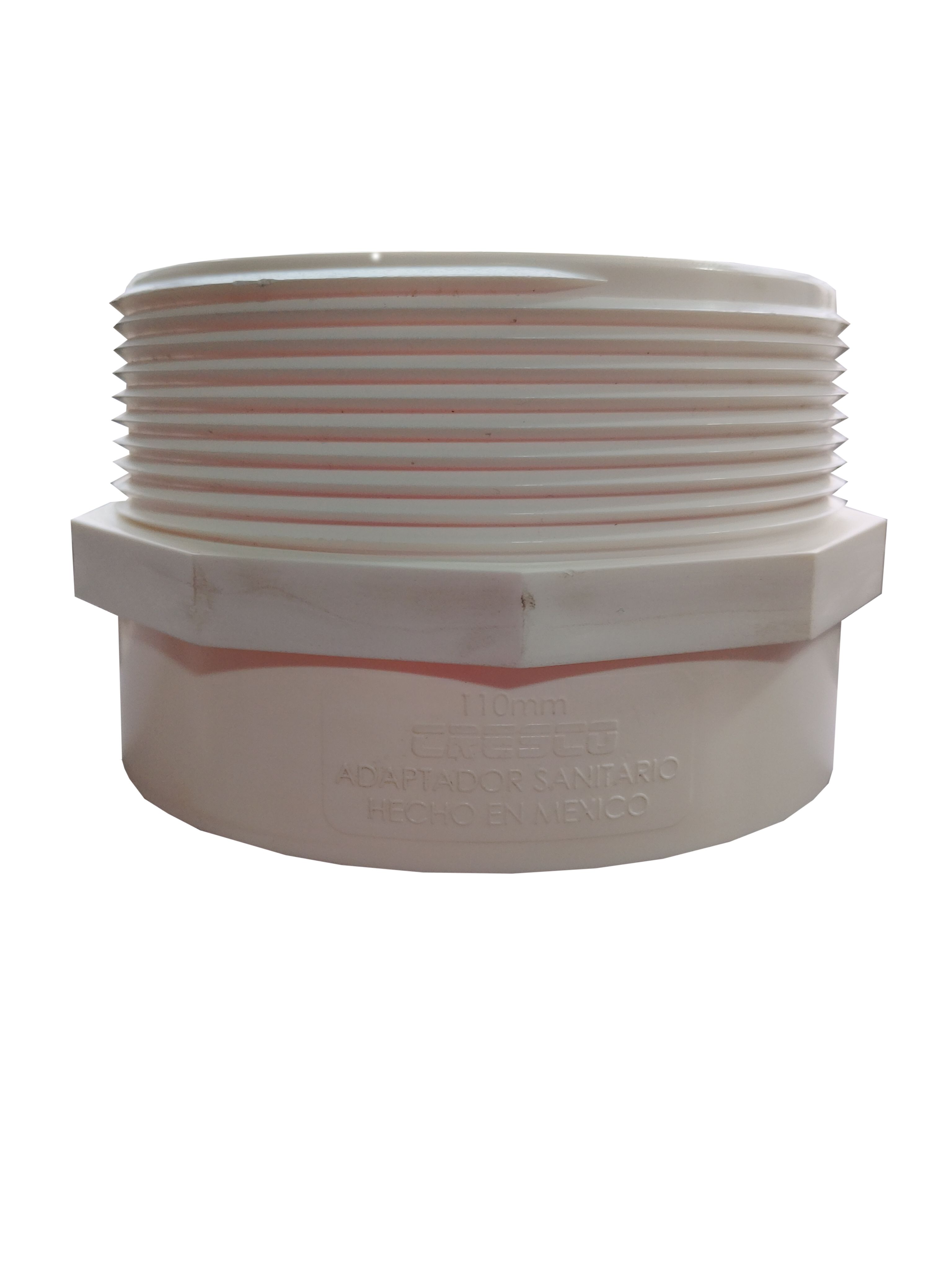 CONECTOR ESPIGA DE PVC SANITARIO DE 4" MARCA CRESCO